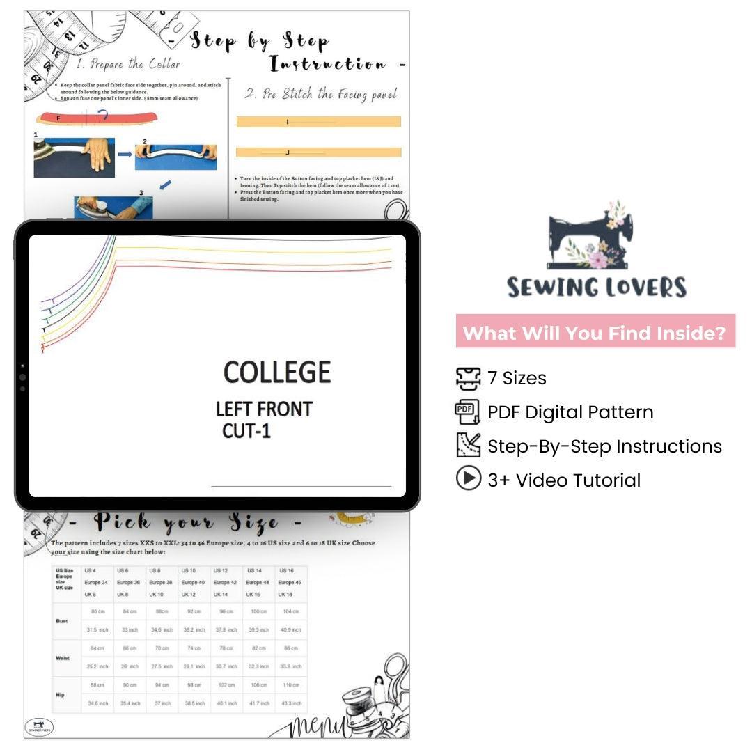 College Pattern Full Pack - Sewing Lovers