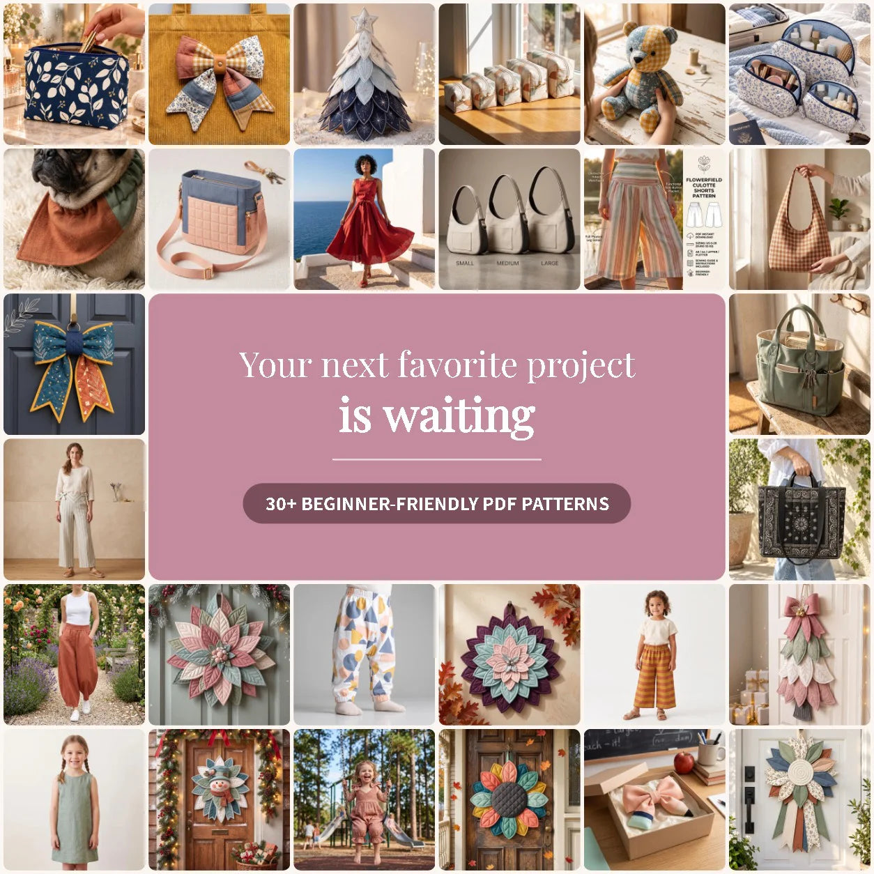 30+ beginner-friendly PDF sewing patterns from Sewing Lovers