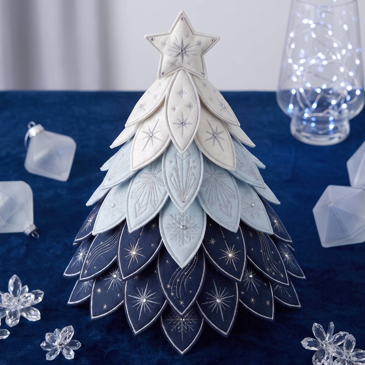 3D Quilted Fabric Christmas Tree — PDF Sewing Pattern