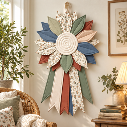 Floral Quilted Door Hanger — PDF Sewing Pattern