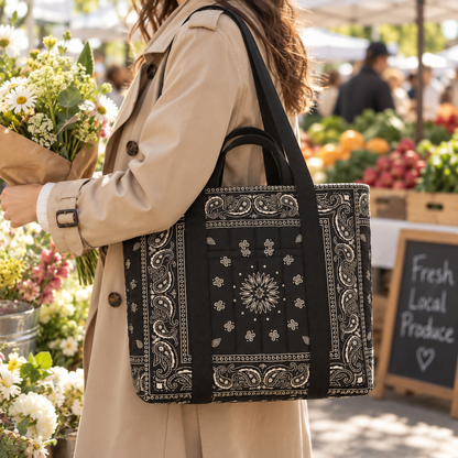 Quilted Gusset Tote Bag — PDF Sewing Pattern