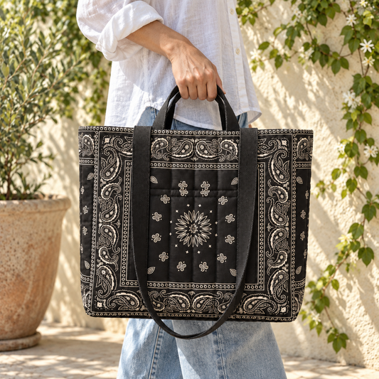 Quilted Gusset Tote Bag — PDF Sewing Pattern