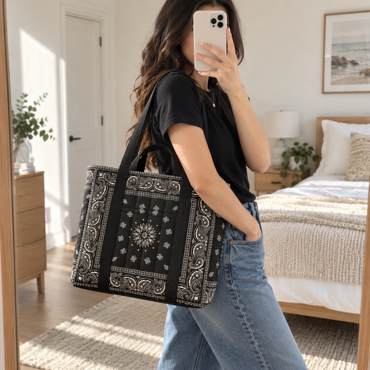 Quilted Gusset Tote Bag — PDF Sewing Pattern
