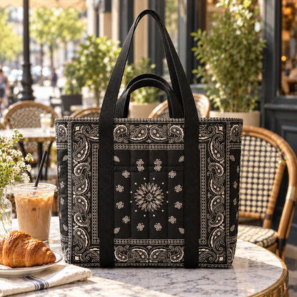 Quilted Gusset Tote Bag — PDF Sewing Pattern