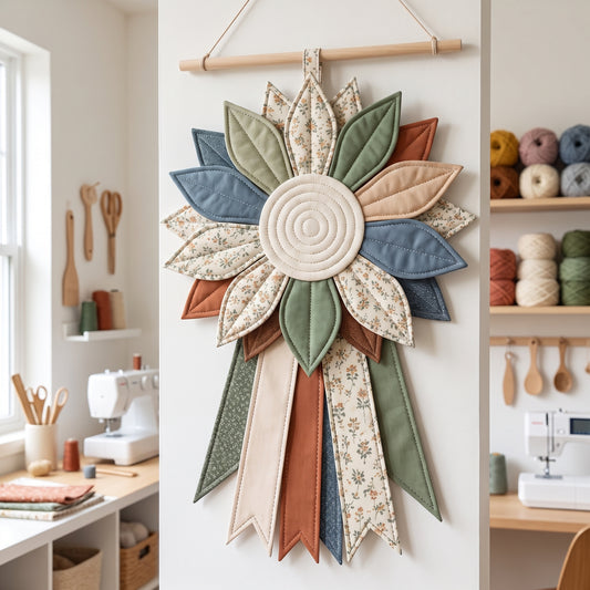 Floral Quilted Door Hanger — PDF Sewing Pattern