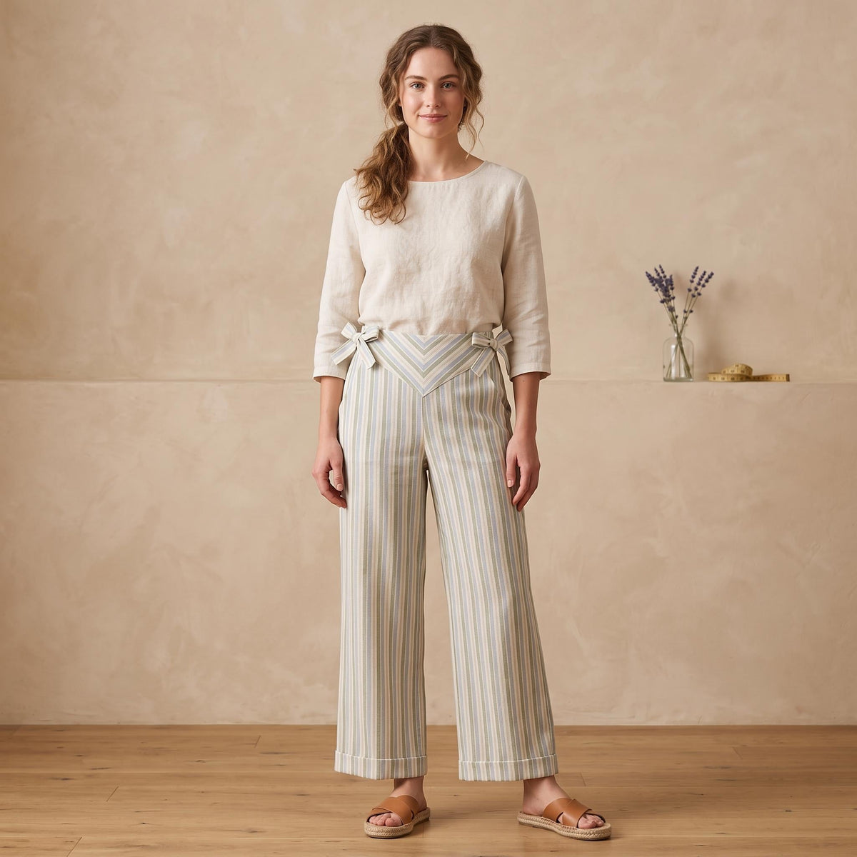 Low-Waist Wide-Leg Pants sewing pattern