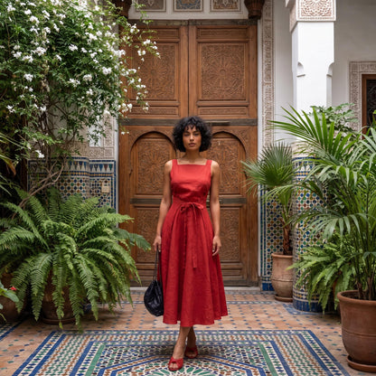 Aveline Cut-Out Midi Dress
