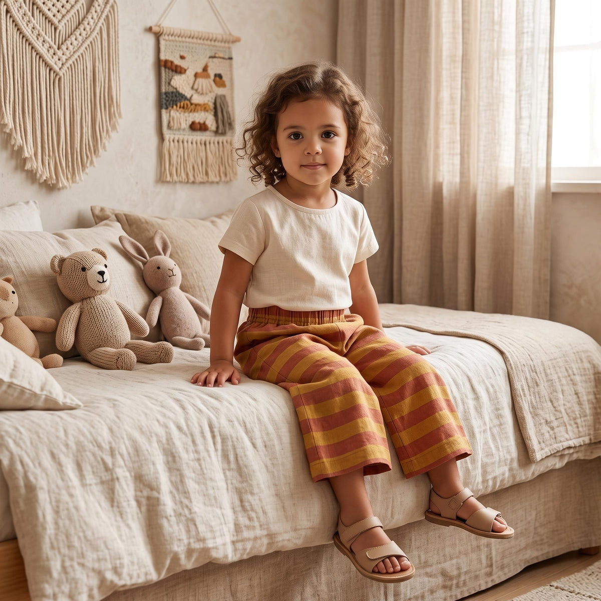 Kids Wide-Leg Pull-On Pants