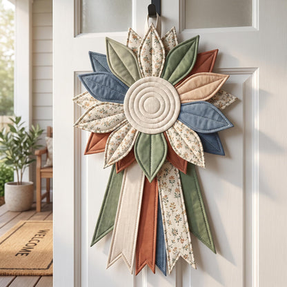 Floral Quilted Door Hanger PDF sewing pattern