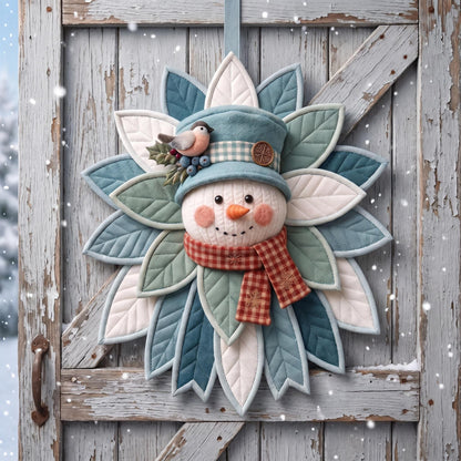 Snowman Petal Wreath Door Hanger — PDF Sewing Pattern