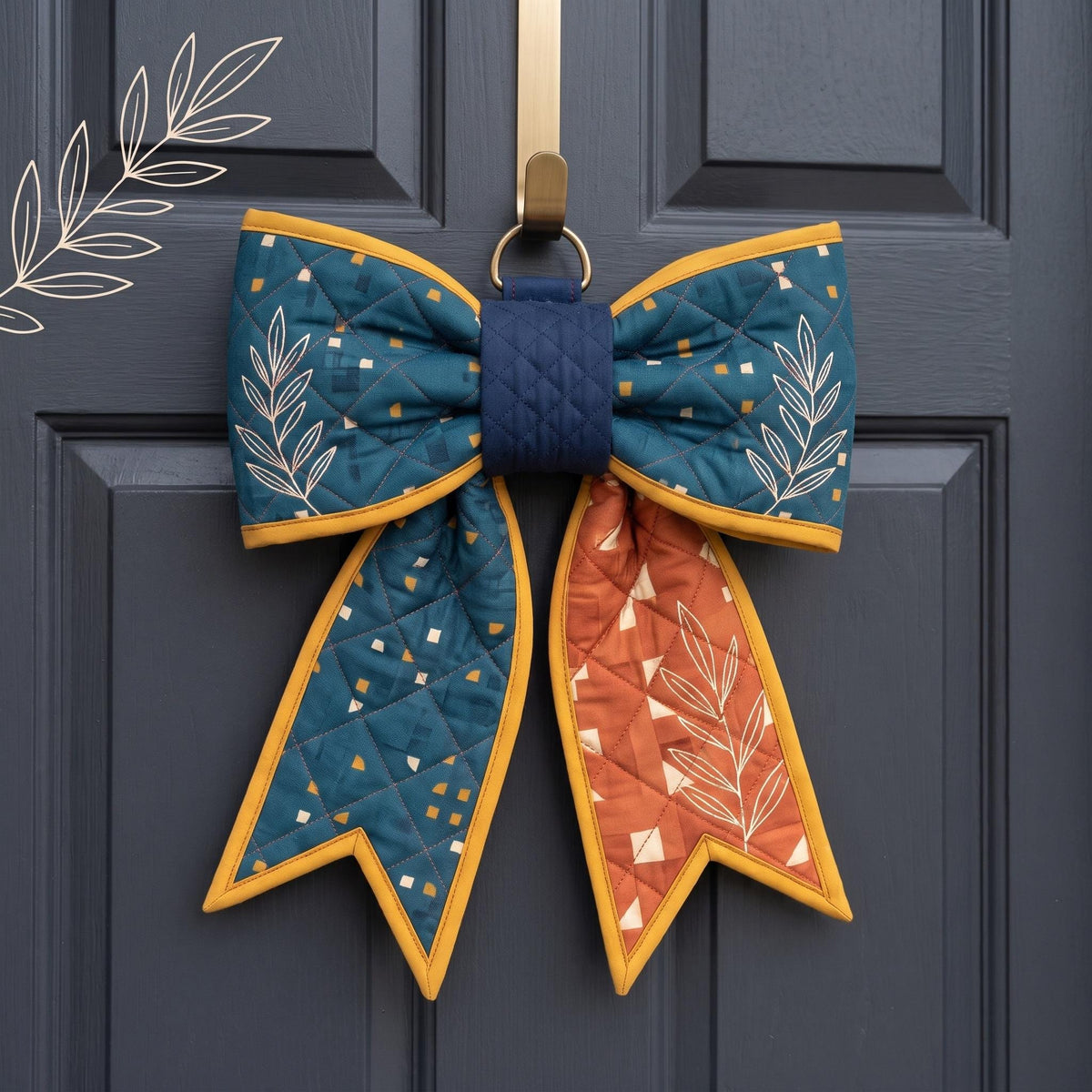 Jumbo Quilted Door Bow sewing pattern