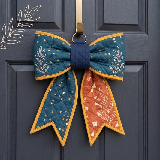 Jumbo Quilted Door Bow sewing pattern