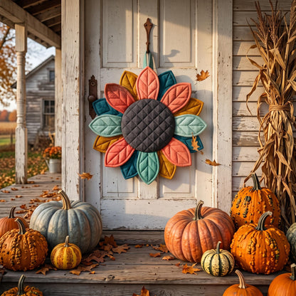 Quilted Sunflower Door Hanger