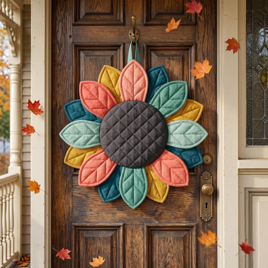 Quilted Sunflower Door Hanger sewing pattern