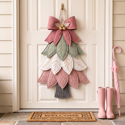 Layered Christmas Tree Door Hanger