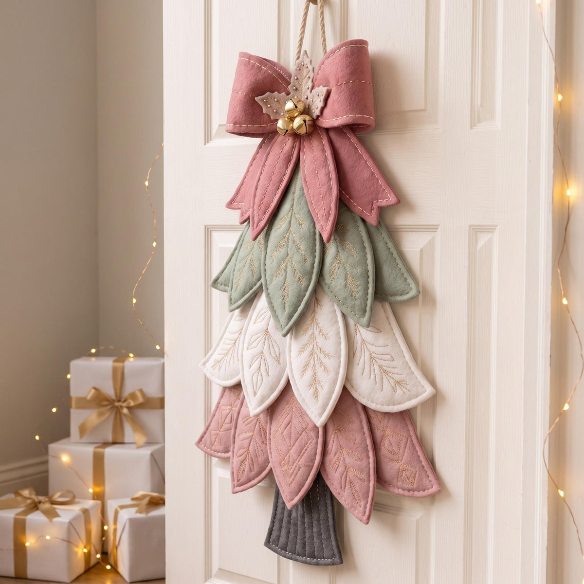 Layered Christmas Tree Door Hanger sewing pattern