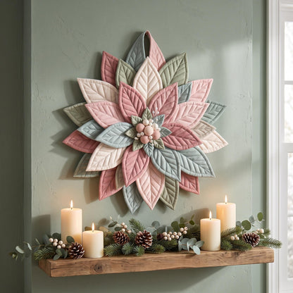 3D Poinsettia Wreath